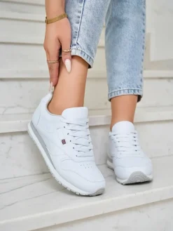 Sneaker Atelier Bianca - Klasyczne Białe Buty Damskie Damskie Sneakersy