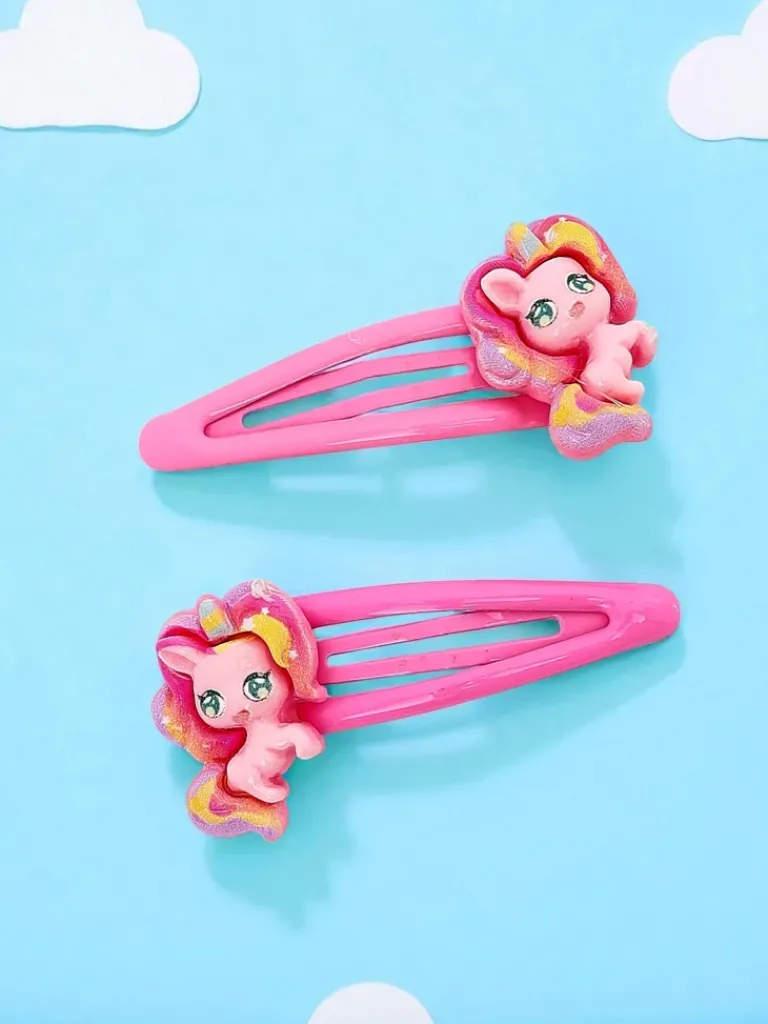 Sale Spinki do włosów z jednorożcem Dziewczęce