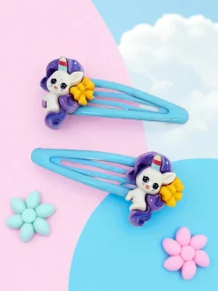 New Spinki do włosów z jednorożcem Dziewczęce