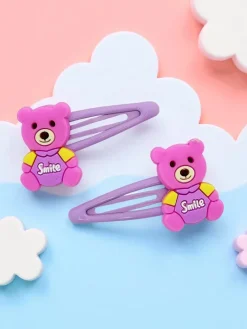 Clearance Spinki do włosów z misiem Dziewczęce