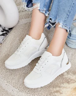 Sportowe buty damskie z eko-skóry Marhina - Obuwie Damskie Sneakersy