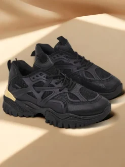 Stilosa Luma Czarne Sneakersy Damskie z Ekologicznej Skóry Damskie Sneakersy