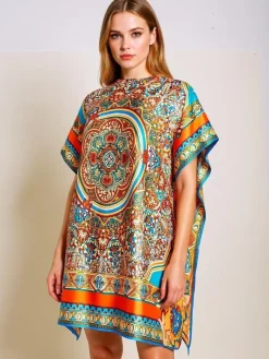 Best Sukienka pareo Calista – kolorowa, lekka, inspirowana śródziemnomorskim stylem Narzutka Plażowa|Bluzki / Koszule / Koszulki