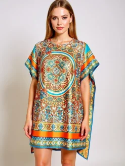 Best Sukienka pareo Calista – kolorowa, lekka, inspirowana śródziemnomorskim stylem Narzutka Plażowa|Bluzki / Koszule / Koszulki