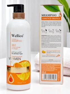 Hot Szampon do włosów- 2w1 z Witaminą C i kolagenem Włosy