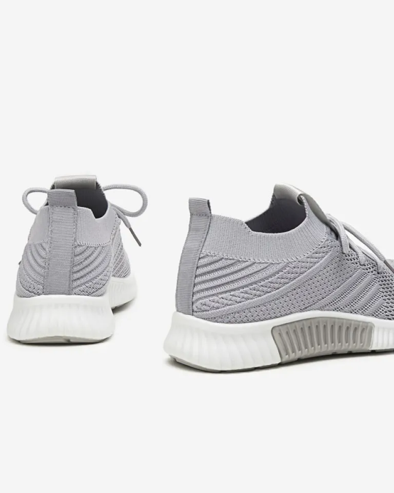 New Szare damskie buty sportowe Merisal - Obuwie Damskie Bieganie, Ćwiczenia I Trening