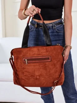 Torebka damska shopper eko +zamszowa Azure Veil Damskie Torebki Shoppers