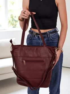 Torebka damska shopper eko skórzana z tłoczeniem Raven Drift Damskie Torebki Shoppers