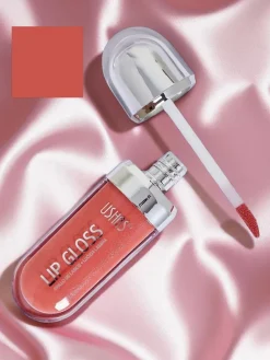 Outlet USHAS Błyszczyk do ust z brokatem kolor Deep Pink Usta