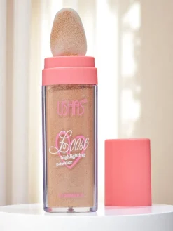 Best USHAS Sypki rozświetlacz do twarzy z gąbeczką Radiance Twarz