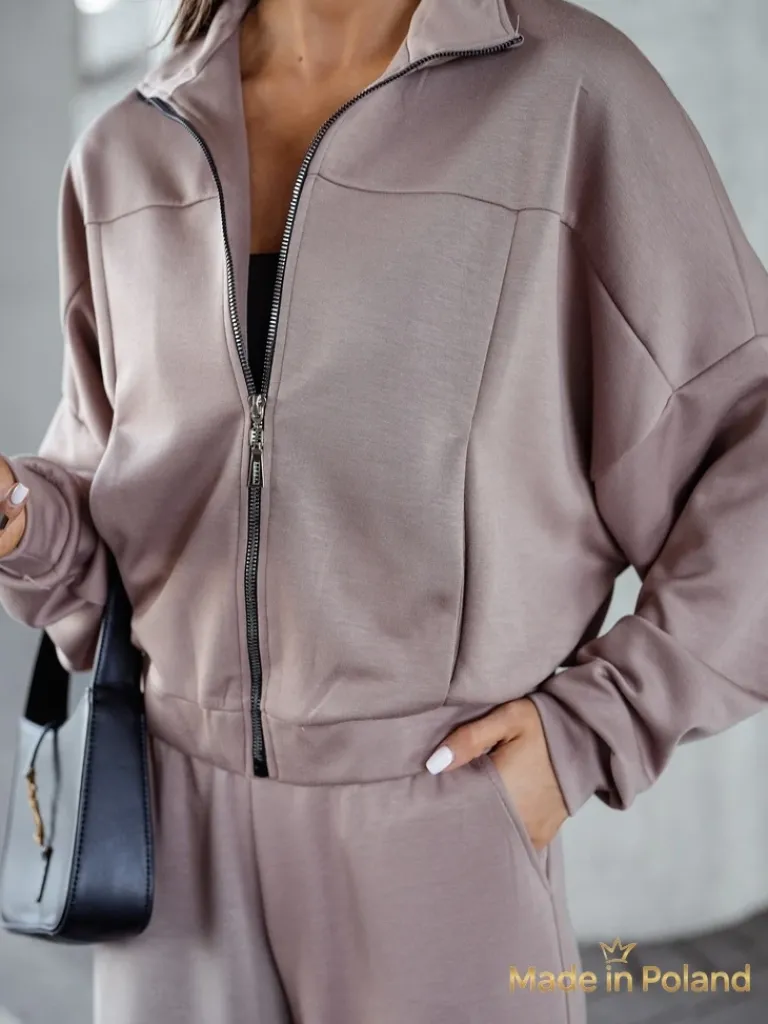 Wiskozowy Damski komplet dresowy Long Waves Damskie Komplety Damskie