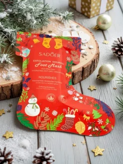 Świąteczna Maska do stóp- skarpetki z niacynamidami- nawilżająca Ciało