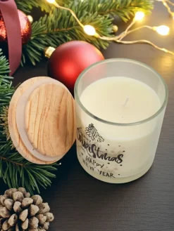 Hot Świąteczna świeca zapachowa Merry Christmas Happy New Year Dekoracje I Ozdoby|Artykuły Chemiczne