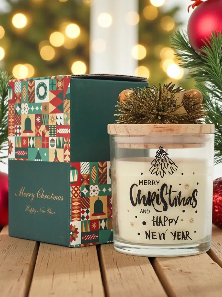 Hot Świąteczna świeca zapachowa Merry Christmas Happy New Year Dekoracje I Ozdoby|Artykuły Chemiczne