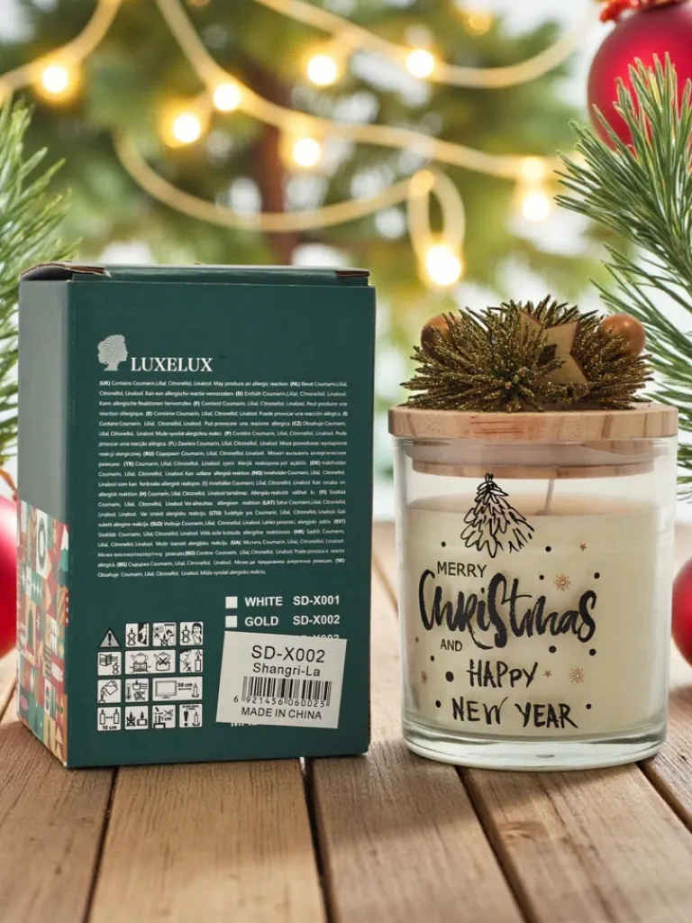 Hot Świąteczna świeca zapachowa Merry Christmas Happy New Year Dekoracje I Ozdoby|Artykuły Chemiczne