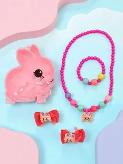 Outlet Zestaw biżuterii dla dzieci Bambina Allegra Fuschia Dziewczęce