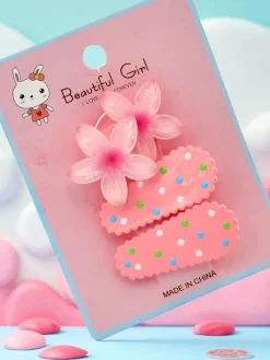 Sale Zestaw spinek do włosów z motywem kwiatów Dziewczęce