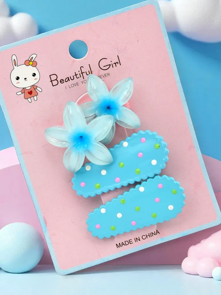 Best Zestaw spinek do włosów z motywem kwiatów Dziewczęce